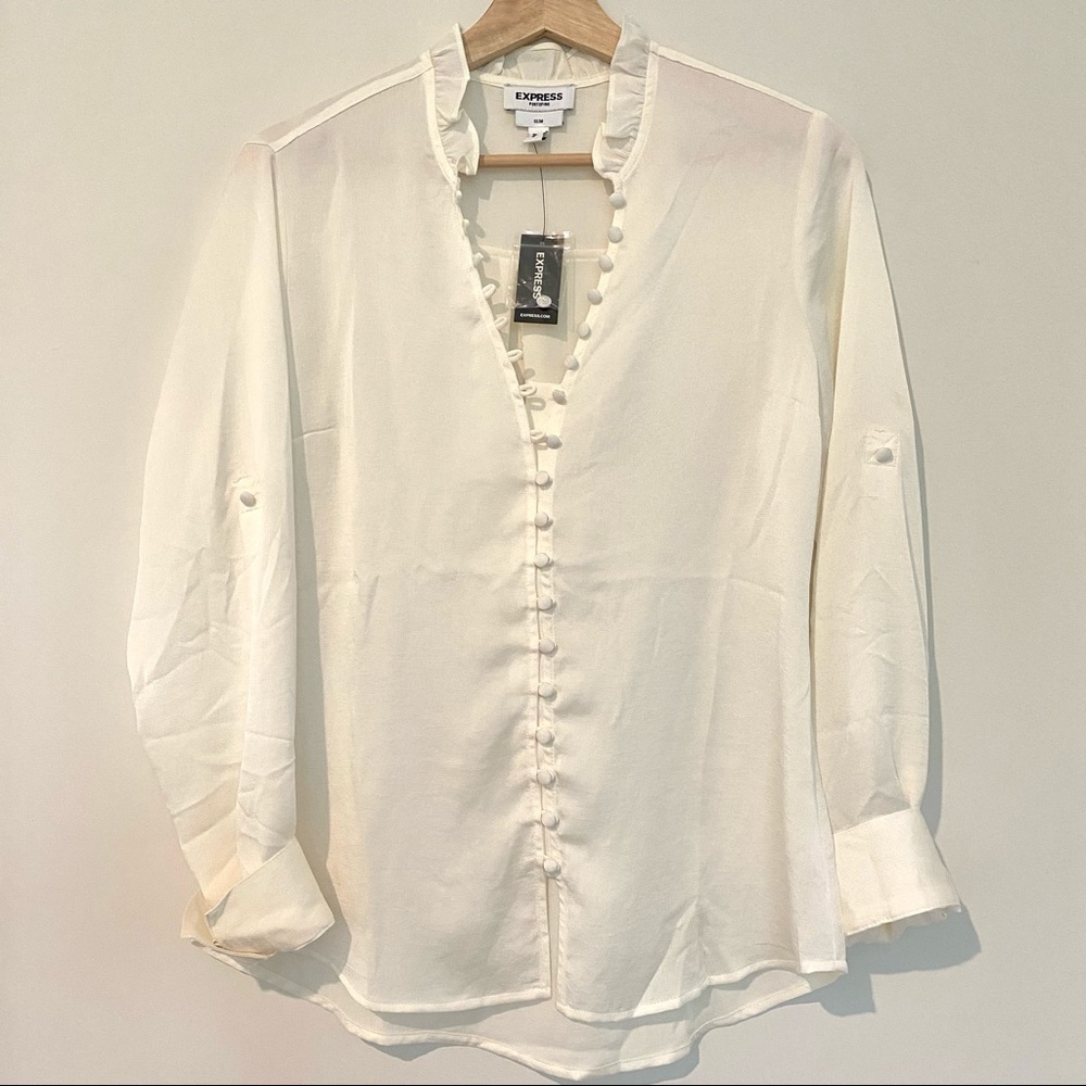 NWT White Express Blouse